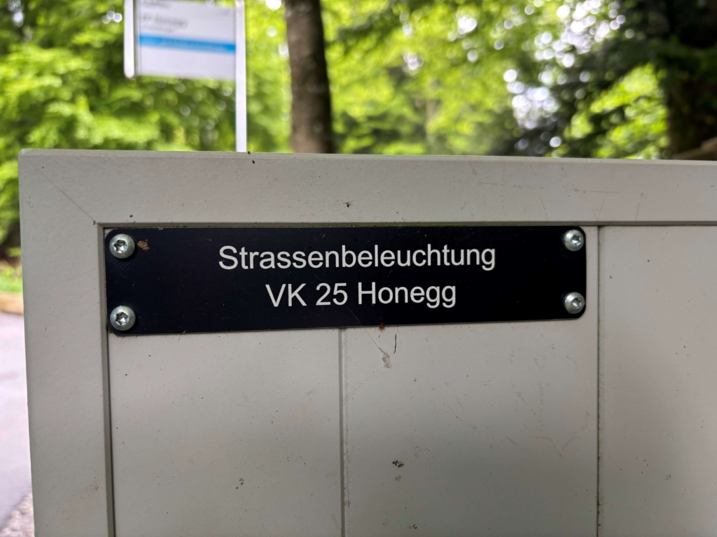 Sanierung Beleuchtung Strassenabschnitt Honegg bis Waldhaus